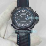 AAA Copy Panerai Luminor Chronograph PAM01219 Carbotech Black 44mm Watch  